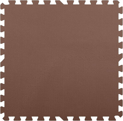 Flooring Inc's 1/2" Soft Non-Toxic Baby Play Mat, Toddler Playmat, Colorful Puzzle PlayMat, Floor Mats for Kids & Babies, EVA Foam Interlocking Tiles for Nursery & Playroom | Brown, 50 Tiles, 200 SqFt