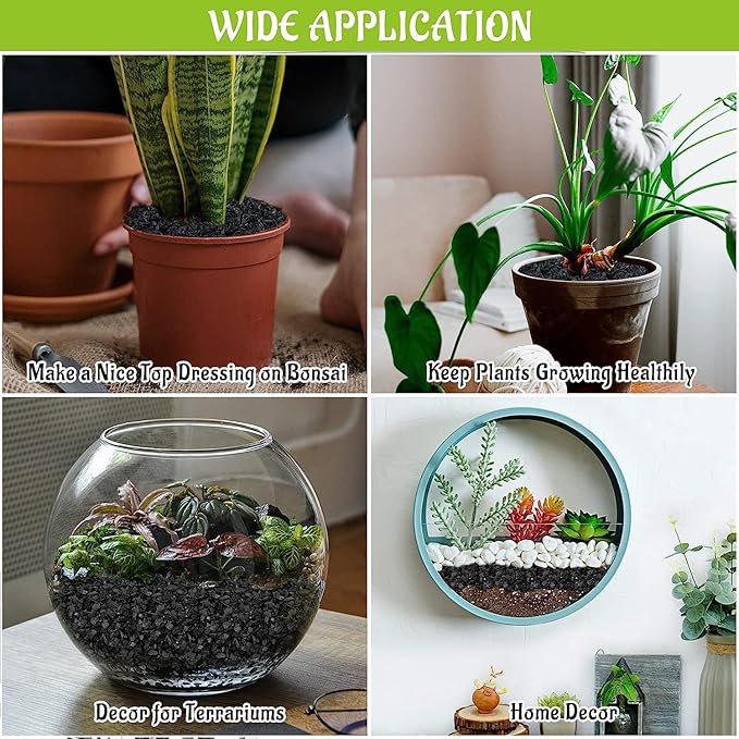 Legigo 2QT Horticultural Charcoal for Plants- Plant Charcoal Hardwood Biochar Soil Amendment, Activated Charcoal for Soil Amendment, Terrariums, Indoor Plant