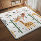 PLGLOG Baby Play Mat,59"x59" Foldable Play Mat,Baby Crawling Mat,Reversable,0.8" Thick Waterproof Baby Floor Play Mat,Carlwing Mat,Baby Floor Mat for Babies,Toddlers,Infants,Play & Tummy Mat,Giraffe
