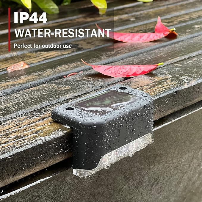 20-Pack LED Outdoor Solar Lights for Deck Fence Step Patio Lighting Waterproof Warm White