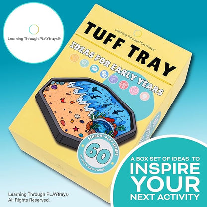 60 Sensory Play Idea Cards – Creativity for Kids Sensory Bin & Tuff Tray Activities | Preschool & Toddler Learning, Montessori, Homeschool & Classroom STEM Resource – by Learning Through PLAYtrays