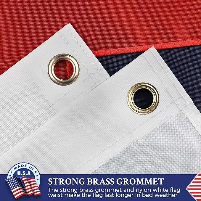 Christian Flag 4x6 Outdoor in USA Embroidered,Heavy Duty Nylon,Sewn Stripes, Stronger Brass Grommets,Christianity Easter Day,Jesus Flags Flags Perfect for Outside