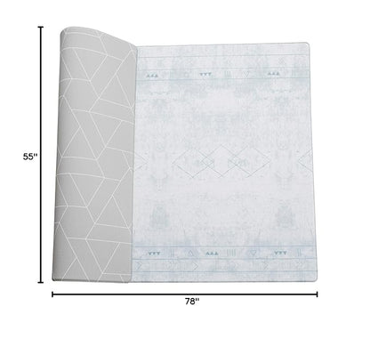 LITTLE Bot Ofie mat, Baby Play mat (Oracle + Zen line, Large)