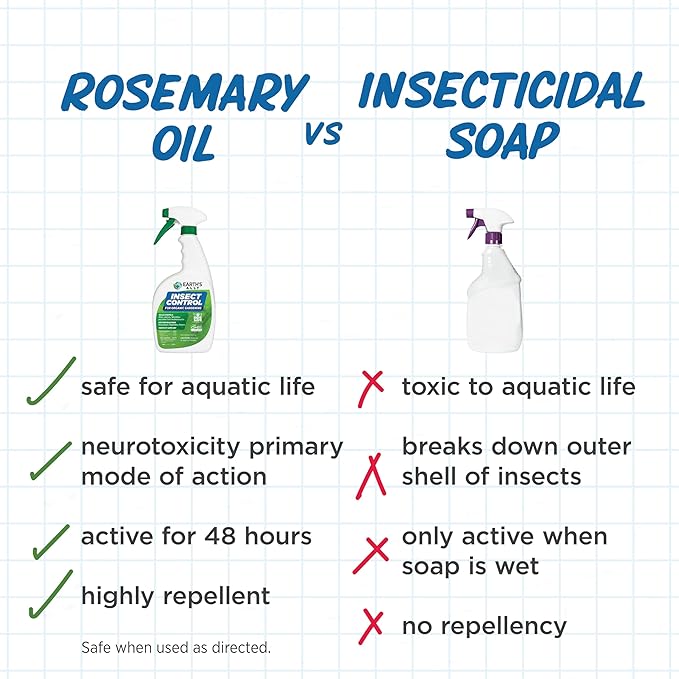 Earth's Ally Insect Control for Plants Ready-to-Use 24 oz | Safe Outdoor & Indoor Plant Insecticide, Spider Mite, Aphid & Mealybug Killer - Effective Spray for Organic Garden & Household Plants