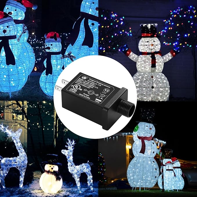 Replacement Yard Inflatable Adapter Power Supply Adaptor - 12V 1.5A 1Pcs - Inflatable Plug Replacement Class 2 Power Supply - for Halloween Yard Blow Up Decorations