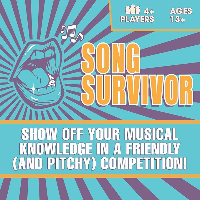 Doin' The Most - Song Survivor: The Ultimate Party Card Game for Music Lovers. Portable Games to Sing, Mimic & Win Your Fun Game Night. Ages 13+