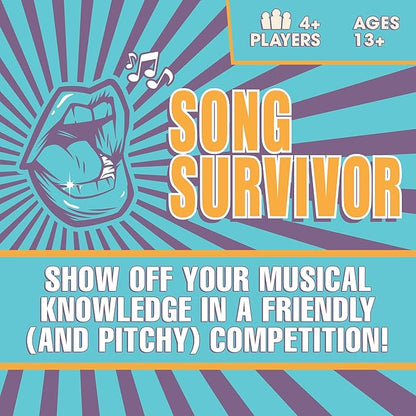 Doin' The Most - Song Survivor: The Ultimate Party Card Game for Music Lovers. Portable Games to Sing, Mimic & Win Your Fun Game Night. Ages 13+