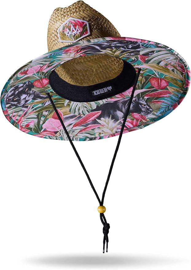 Straw Hat for Men & Women | Lifeguard Hat, Beach Hat & Sun Hat | UPF 50+ Wide Brim for Sun Protection | One Size | Hemlock