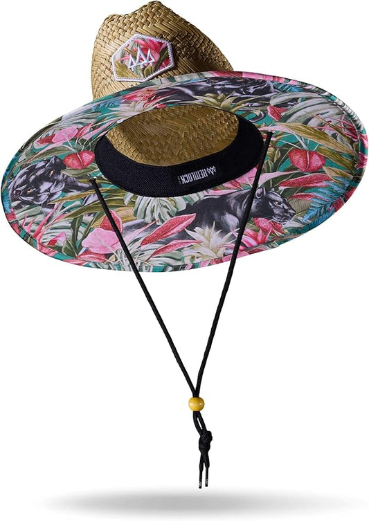 Straw Hat for Men & Women | Lifeguard Hat, Beach Hat & Sun Hat | UPF 50+ Wide Brim for Sun Protection | One Size | Hemlock