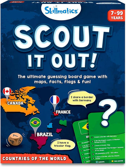 Skillmatics Board Game - Scout It Out, Guessing & Trivia Game for Families, Educational Toys, Card Games for Kids, Teens and Adults, Gifts for Boys and Girls Ages 7, 8, 9 and Up