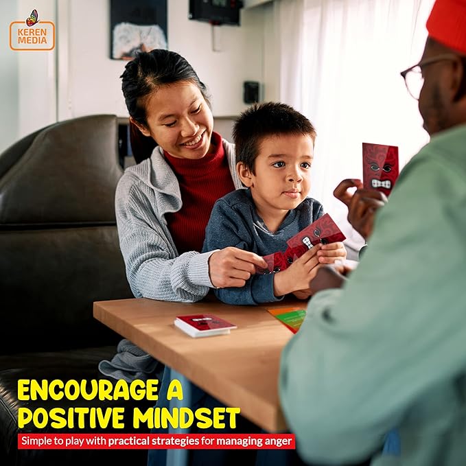 Behind The Anger Card Game | Therapy Games for Teens & Kids | Anger Management Tool for Families & Counselors | CBT Activity for Emotional Regulation | ADHD Tools for Kids