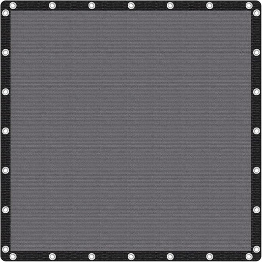 VICLLAX Shade Fabric Sun Shade Cloth Privacy Screen with Grommets for Patio Garden Pergola Cover Canopy 12x12 FT, Grey