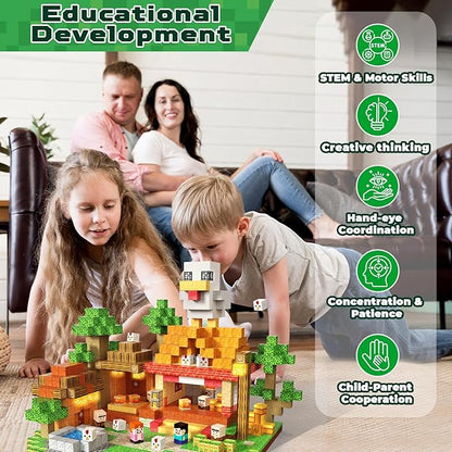 200 PCS Magnetic Blocks with Light Up Blocks,Magnetic Cubes Building Blocks Toys for Ages 3-10 STEM Sensory Educational Stacking Toys for Boys & Girls Birthday Chritmas Gifts