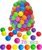 LANGXUN 50 100 200 Soft Plastic Ball Pit Balls for Kids, Gift for Baby Toddler Birthday Christmas, Ball Pit Play Tent, Baby Kiddie Pool Water Toys, Party Decoration