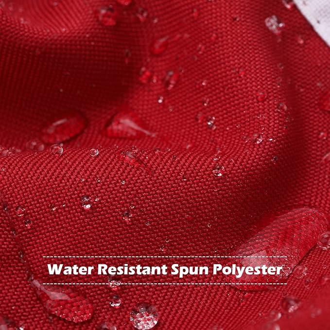 American Flag 2.5x4 Ft Deluxe Water Resistant Series Made From Heavy Duty Super Tough Spun Polyester/Embroidered Stars/Sewn Stripes/Brass Grommets,US Flags Perfect for Outside