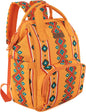 Wrangler Aztec Backpack Organized Daypack Travel Baby Bag with Stroller Strap and Side Bottle Pockets WG2204-9110MST