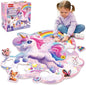SYNARRY Unicorn Floor Puzzles for Kids Ages 4-6, Large 45 Piece Floor Puzzles for Kids Ages 4-8, Puzzles for Toddlers 3-5, Unicorn Toys Gifts for 3 4 5 6 7 8 Year Old Girls