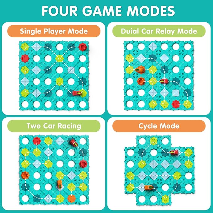 Logic Road Builder Kids Toys, Large Puzzle STEM Board Games for 4 5 6 7 Year Old Boys Girls, Educational Montessori Brain Teasers Puzzles Birthday Gifts Toys for Ages 4-8 Year Old