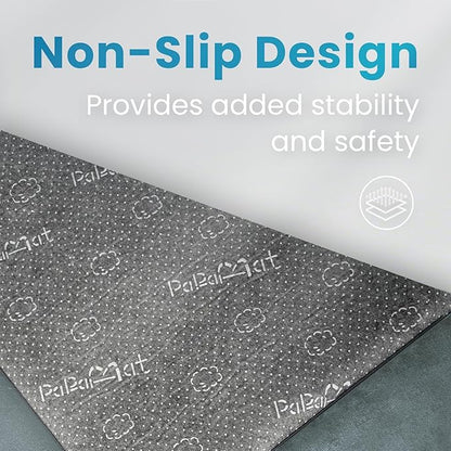 1.3" Thick Baby Play Mat for Floor, 39x59 Foam Tummy Time Mat, Padded Support Soft Plush Nursery Rug for Infant Kids Toddler Crawling Kick Activity (Light Grey)