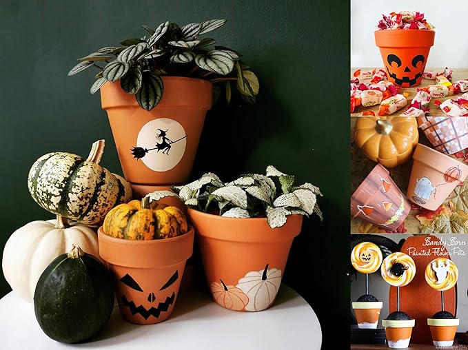 Terracotta Pots 4 inch, Pack of 12 Clay Pots for Plants, Small Terracotta Pots with Drainage Holes and Saucers, Mini Nursery Plant Pots for Succulents, Cactus, Indoor,Outdoor