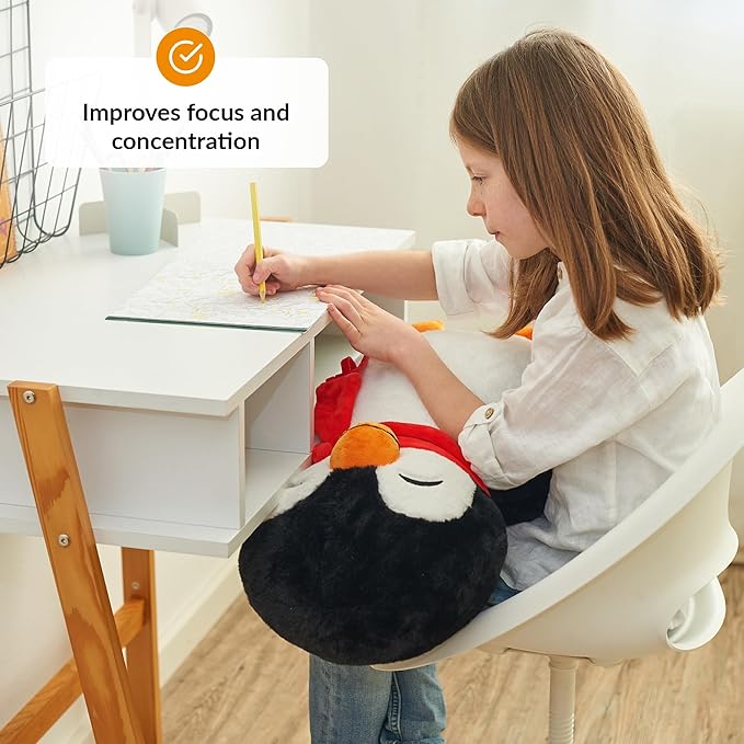 ODOXIA Big Weighted Penguin 5lb for Anxiety | Stuffed Plush for Kids, Adults | Weighted Animals, Plushies