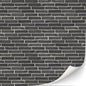 3 Sheets Self-Adhesive Wall Cladding for Dollhouse 1:12 Scale (Black Bricks)