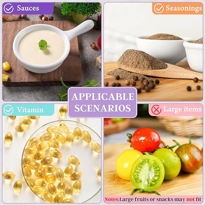 6 PCS Salad Dressing Container to Go,Handy Leakproof Stainless Steel Meal Prep Containers Reusable,Sauce Containers for Lunch Box, Picnics, Travel, Office and Kitchen Storage-1.6oz+2.7oz