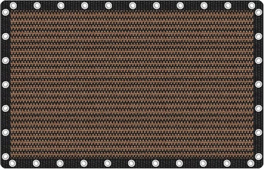 VICLLAX Shade Fabric Sun Shade Cloth Privacy Screen with Grommets for Patio Garden Pergola Cover Canopy 10x16 FT, Mocha