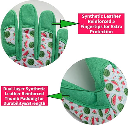 Kids Gardening and Garden Gloves for Toddler,Children's Yard Work Glove,Gift,Cute Pattern,Age3-8