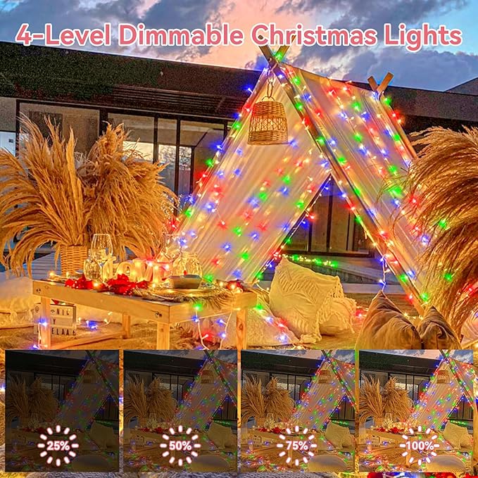 Heceltt 1140 LED 449 FT String Lights Outdoor, 8 Modes Easter Lights Plug in, IP44 Waterproof Led String Lights with Timer and Memory for Easter Yard Party Garden Decorations (Multicolor)