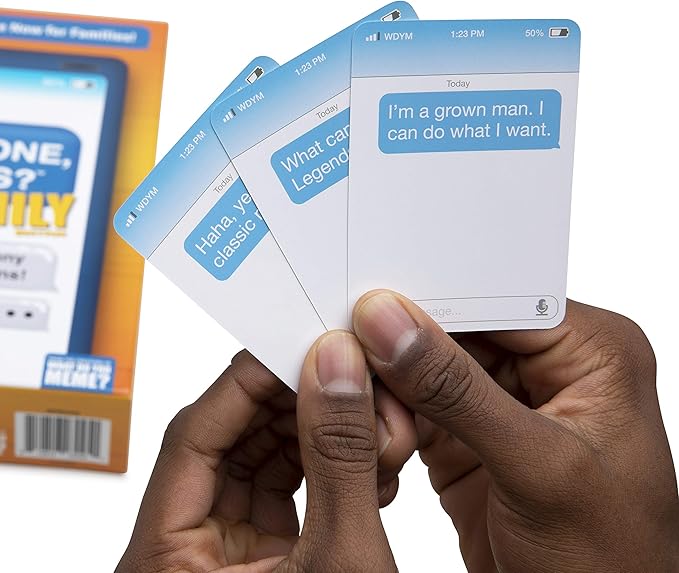 New Phone, Who Dis? Family Edition By Relatable, A Fun Choice For Games And Card Games For Family Gatherings, Great For Kids Games, Includes 150 Inbox Cards, 300 Reply Cards, And Instructions