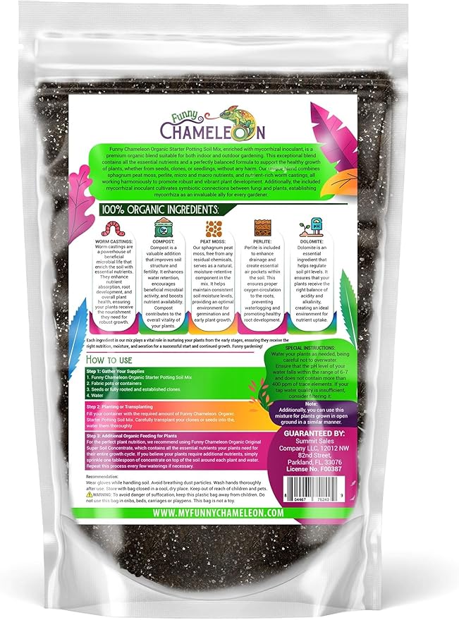 Organic Seed Starter Soil – Seed Starting Mix with Mycorrhizal Fungi – Natural Root Stimulator – Potting Soil for Vegetables and Herbs (4 QUARTS)