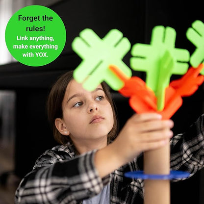 YOX Megabuilder Building Kit | Creative STEM Construction Toys | Made in USA | Bulk Building Set for Kids Ages 4-10