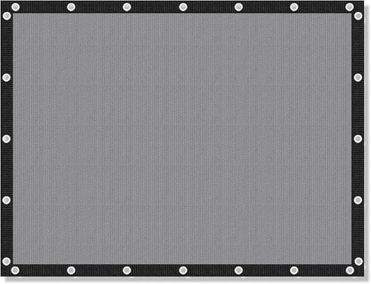 VICLLAX Shade Fabric Sun Shade Cloth with Every 2 FT Grommets for Patio Garden Pergola Cover Canopy 4x11 FT, Light Grey