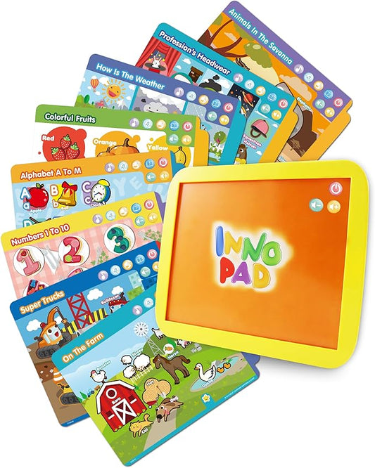 BEST LEARNING INNO PAD Smart Fun Lessons - Educational Tablet Toy to Learn Alphabet, Numbers, Colors, Shapes, Animals, Transport for Toddlers Ages 2 to 5 Years Old | Educational Birthday Gift