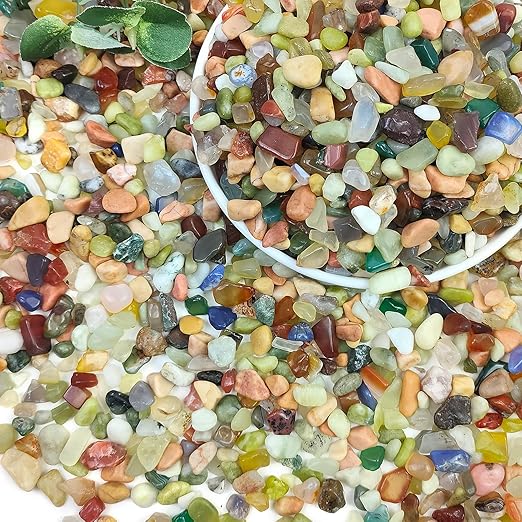 10LB Colorful Pebbles for Succulent, 3/8 Inch Natural River Rocks for Plants, Natural Decorative Polished Pebbles for Cactus,Vases, Planters,Outdoor Gardening and Indoor Plants