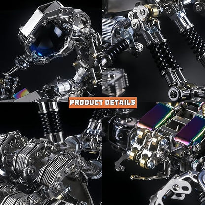 Adult 3D Metal Puzzle Giant Scorpion Model Kit 3D Metal Puzzle Mechanical Scorpion Block Difficulty DIY Assembly Kit - Men's High end Gift 1467pcs (Crusher - Scorpion)