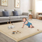 Baby Play Mat for Floor Tummy Time Mat Nursery Rug Muscle Area Playroom Rug Tatami 79"x118" Memory Foam 1.3" Thick Crawling For Babies,Toddlers, Infants, Kids,Floor(Beige)
