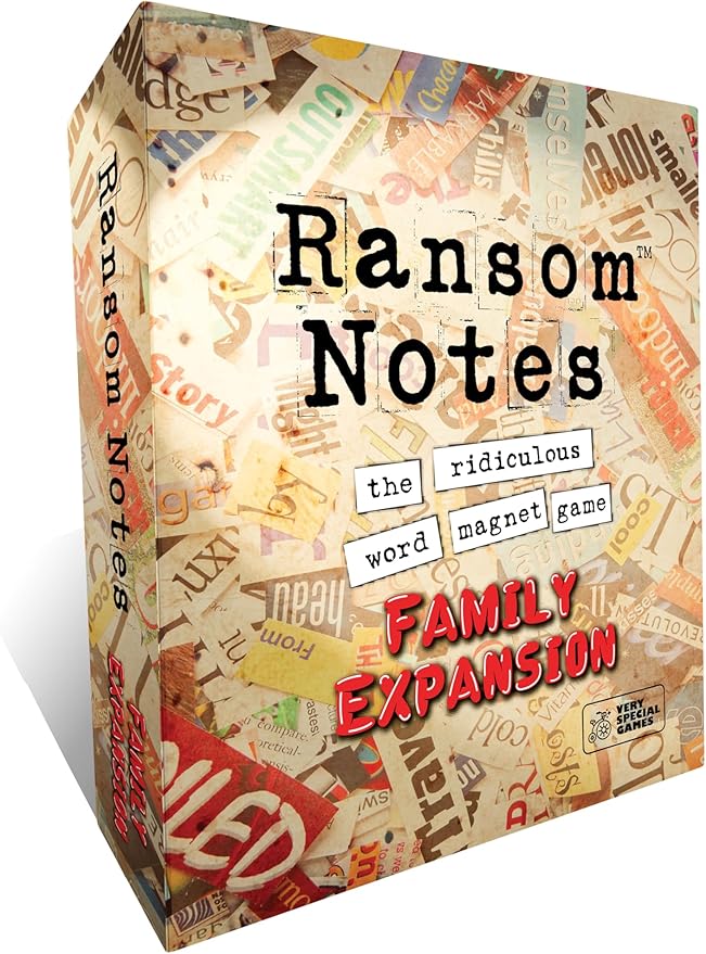 Ransom Notes Expansion Pack, Family Edition - The Ridiculous Word Magnet Party Game, 3+ Players