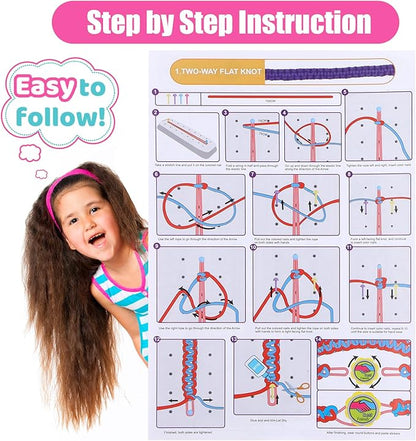 GILI Friendship Bracelet Making Kit for Girls Age 8-12 – DIY Arts and Crafts Toys – Best Christmas Birthday Gifts Ideas for Girls 7 8 9 10 11 Years Old