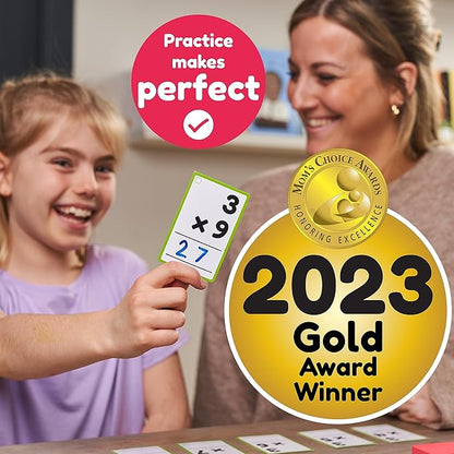 Multiplication Flash Cards 3rd Grade | 183 Math Flash Cards & Times Table Chart, Tablas De Multiplicar para Niños, Times Table Flash Cards & Games, Math Facts Flash Cards | All Facts 0-12