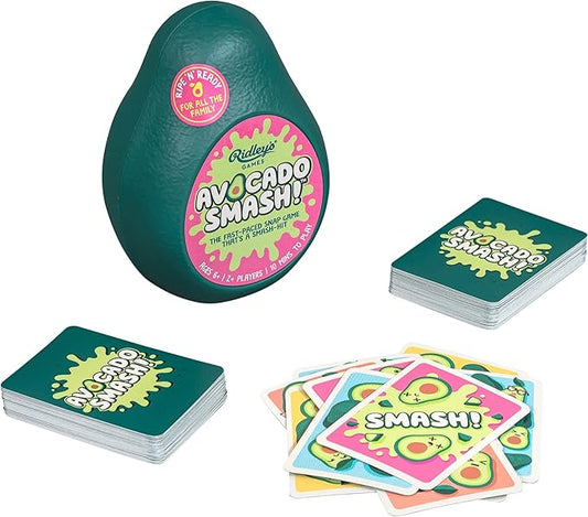 Ridley's Avocado Smash! 71 Piece Family Action Card Game with Storage Case,1 ea