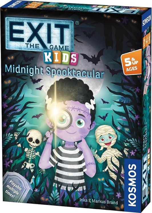 Thames & Kosmos EXIT: The Game - Kids - Midnight Spooktacular, Fun Puzzle Mystery, Cooperative, 1-4 Players