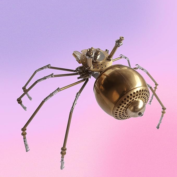 Mechanical Metal DIY 3D Insect Brass Puzzle (Golden Spiders)