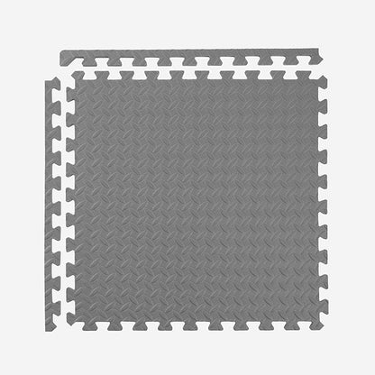 IncStores 1/2 Inch Thick Diamond Soft Foam Flooring Tiles | High-Density Interlocking Foam Tiles for Rugged Style in Your Home Gym, Playroom, and More | Grey, 36 Tiles