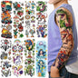 52 Pcs Temporary Tattoo for Kids Full Arm Mermaid Butterfly Cat Truck Dinosaur Rocket Planet Cute Animal Body Face Fake Arm Tattoos for Girls Boys Tiny Tattoo Stickers Birthday Gifts Party Supplies