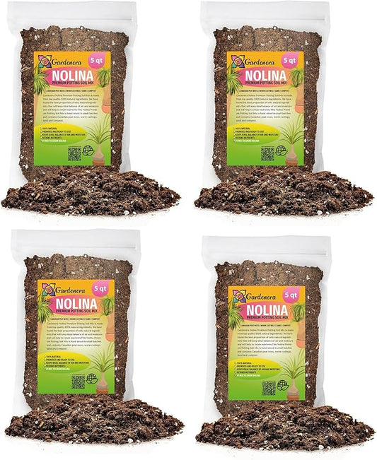 Nolina Potting Mix - Unlock Robust Growth and Striking Structure with Our High-Performance Formula - 20 Quart