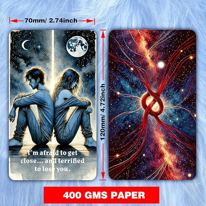 DPEHAKMK Unspoken Truth Oracle Deck, Oracle Cards for Beginners, 54 Card Deck Love Relationship and Shadow Work Oracle Cards for Love, Breakups, Inner Healing & Emotional Clarity