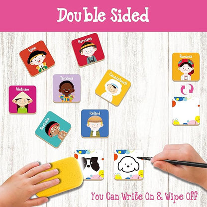 72 PCS Memory Matching Game, 36 Pairs Difference Face Memory Cards Never Forget A Face Matching Game, Educational Learning Toys for Preschool 3 4 5 6 Years Old