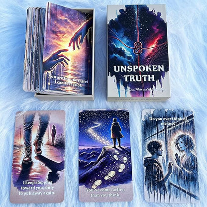 DPEHAKMK Unspoken Truth Oracle Deck, Oracle Cards for Beginners, 54 Card Deck Love Relationship and Shadow Work Oracle Cards for Love, Breakups, Inner Healing & Emotional Clarity